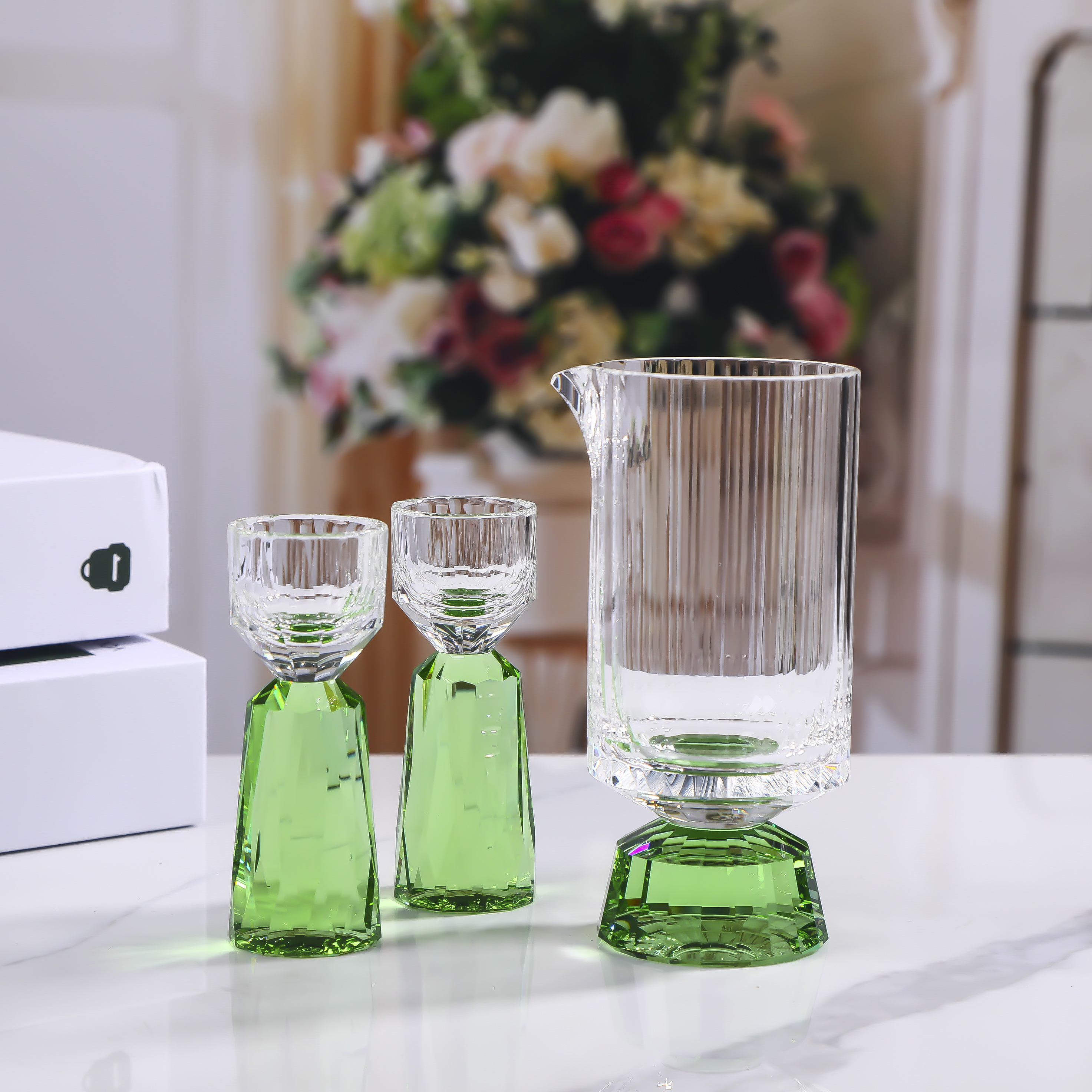 高档轻奢钻石白酒杯 汾酒器K9级水晶
