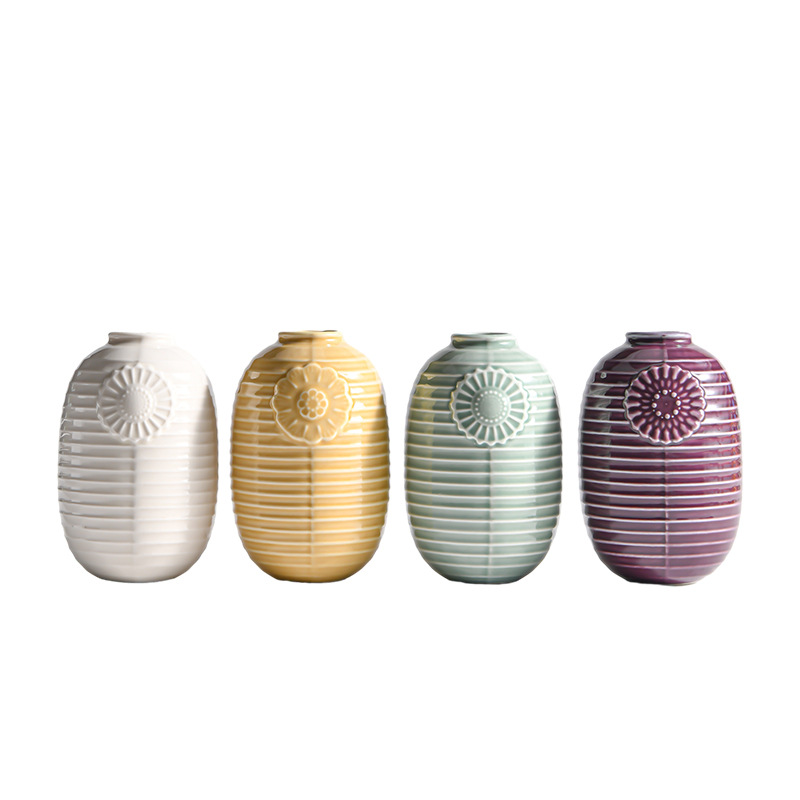陶瓷花瓶摆件客厅插花创意几何艺术装饰家居造型民宿电视柜花插