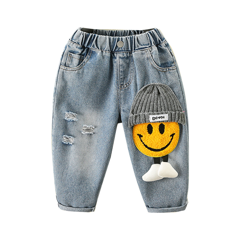 Boys Spring and Autumn Style Fashionable and Stylish Children's Jeans