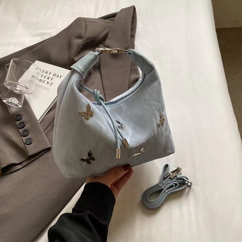   This year's popular super hot small bag woman 2024 new fashion cross-shoulder bag shoulder bag hand-held dumplings