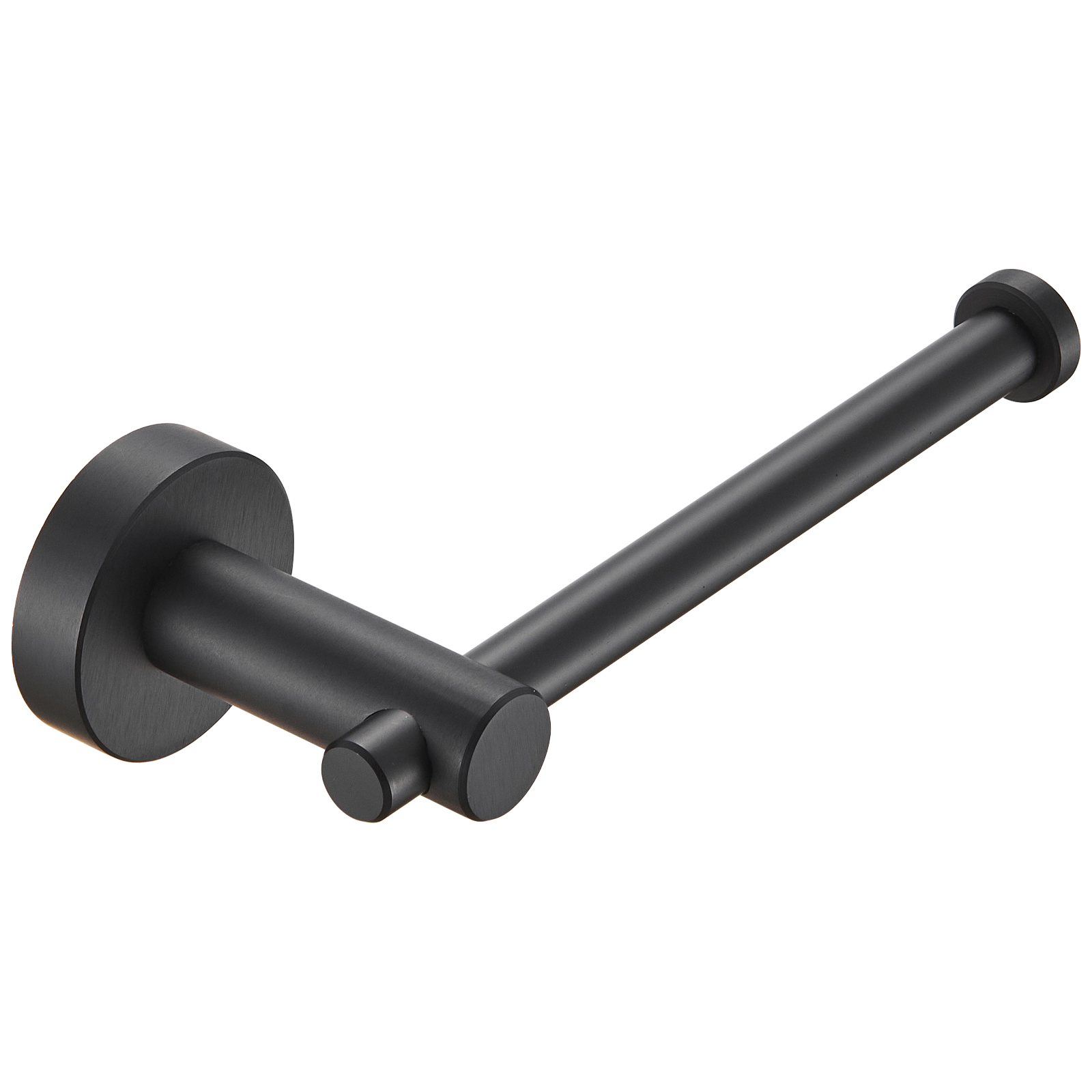 Toilet Paper Holder Matte Black Thicken Space Aluminum Toilet Roll Holder for Bathroom, Kitchen, Washroom Wall Mount 