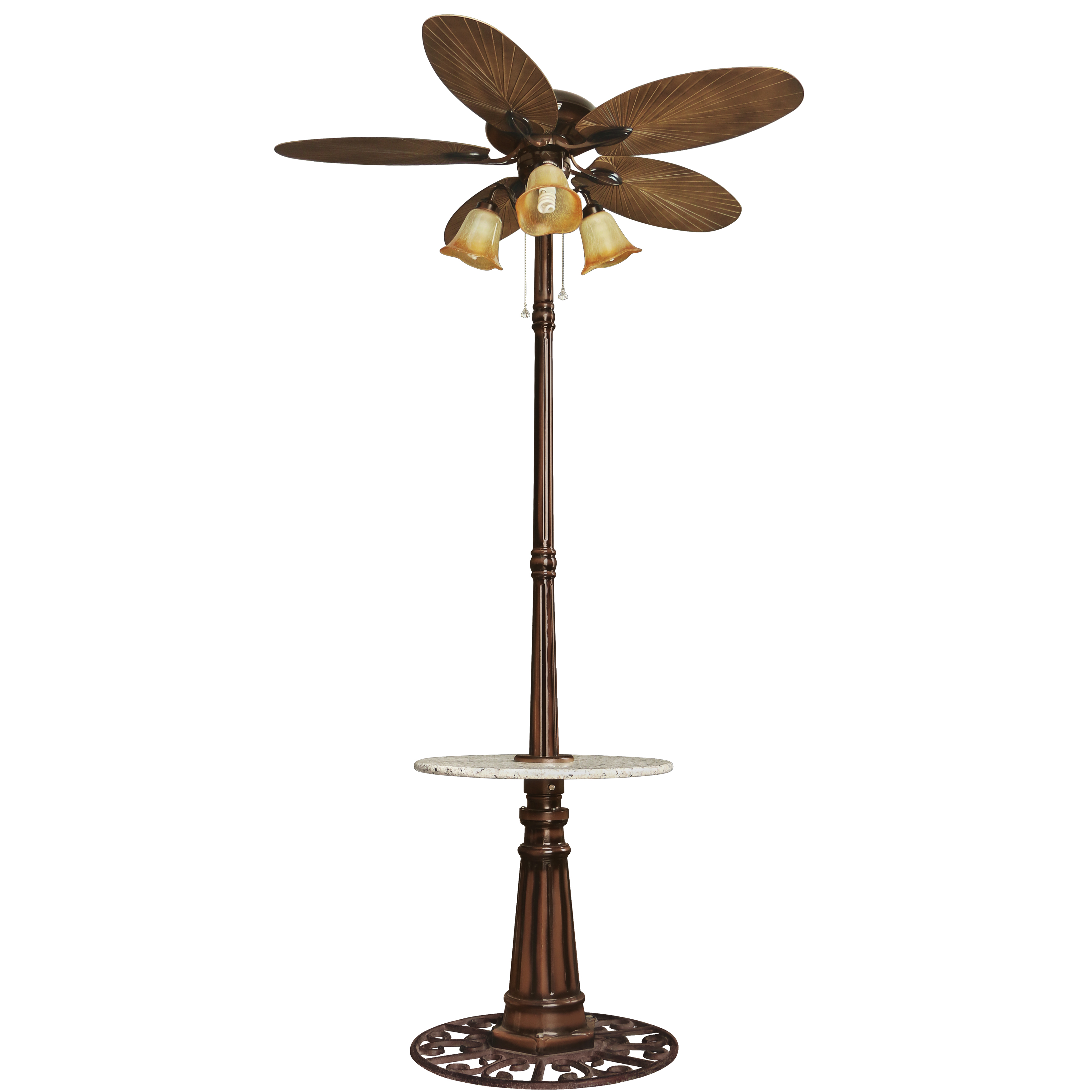 Light Pro 52 in. Indoor/Outdoor Brown Classic Ceiling Fan with