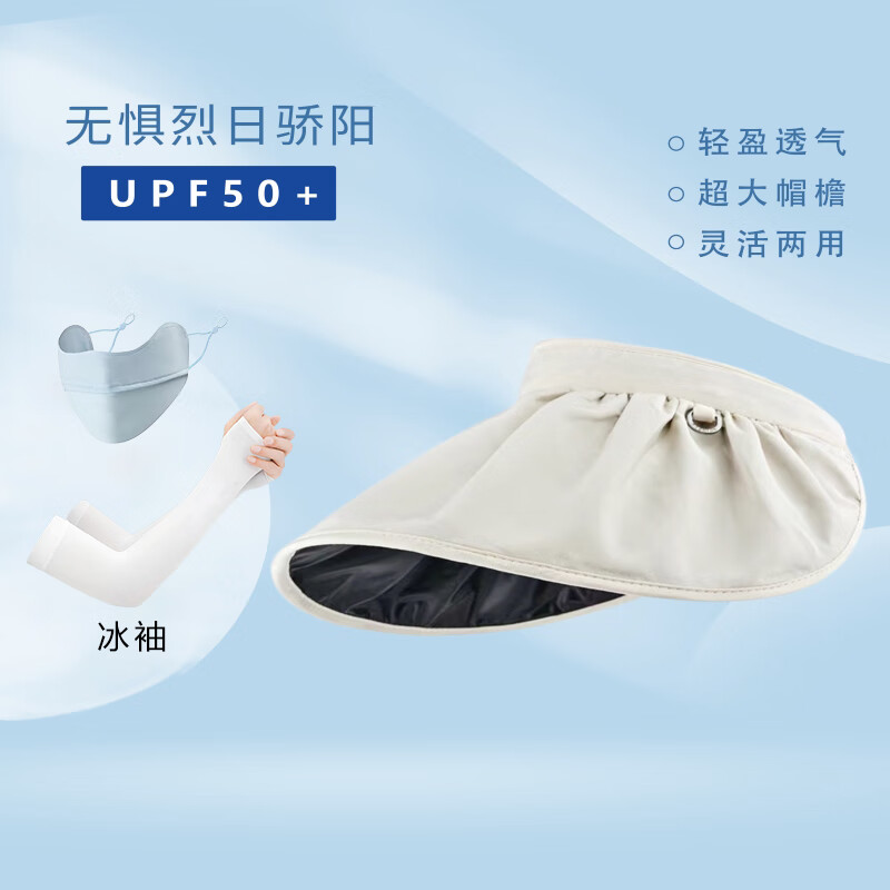 EILEI1058黑胶帽出行防晒套装