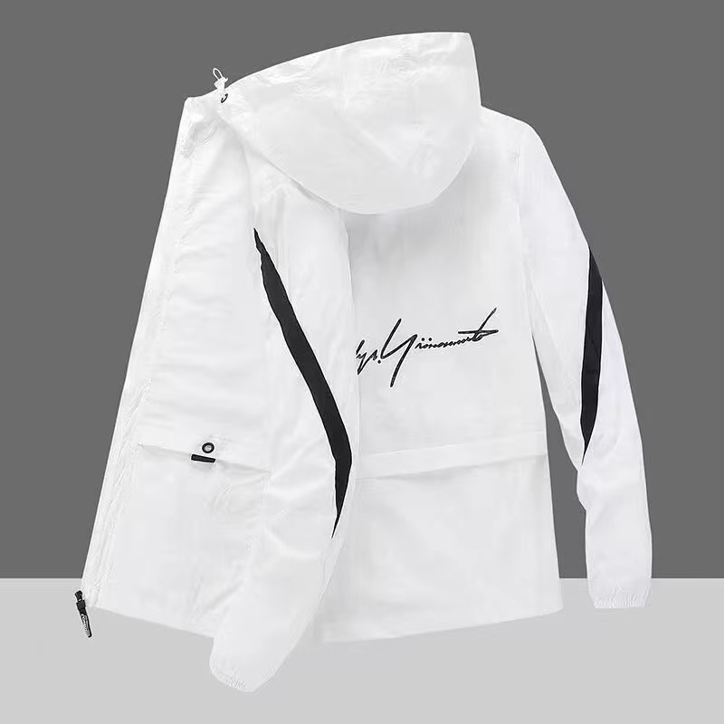 Ice silk summer sun protection clothes men outdoor light jacket ultraviolet protective clothing skin coat windbreaker