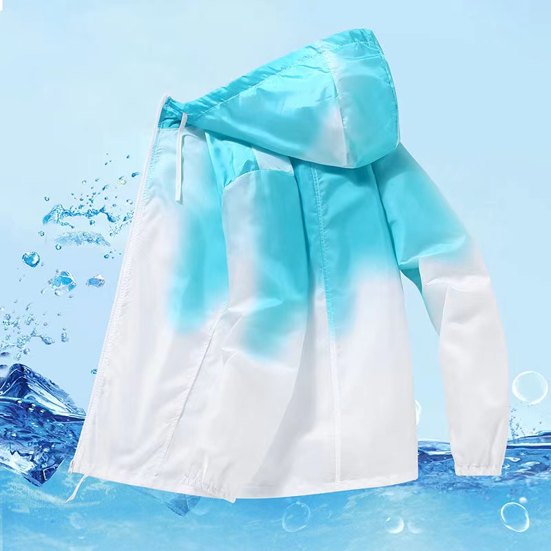 Men's summer breathable hooded loose men's ultra-thin coat fishing sun protection