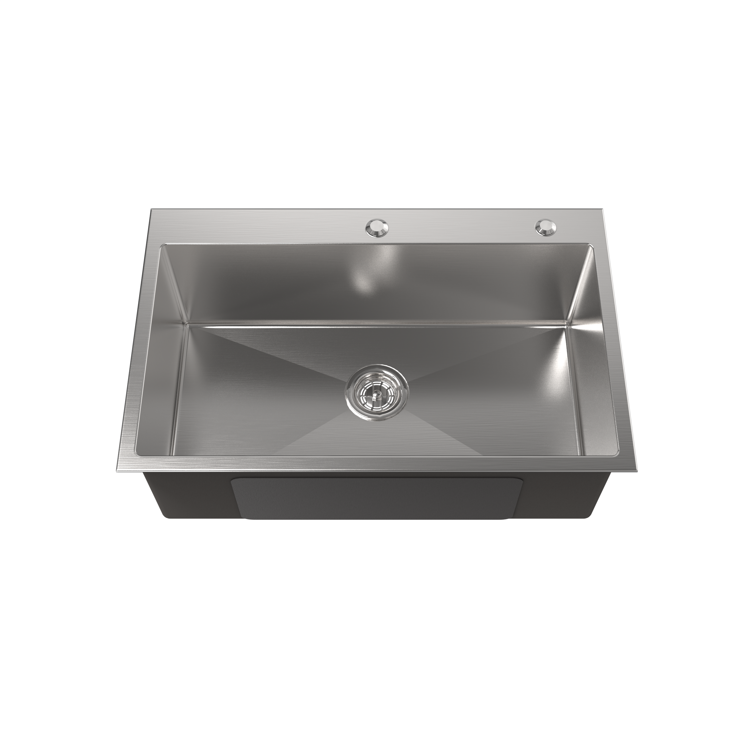 32 "x 19" x 10 "Embedded Single Bowl Kitchen Deep Sink, Equipped with Nano 304 Stainless Steel Satin Surface Household Thick Sin