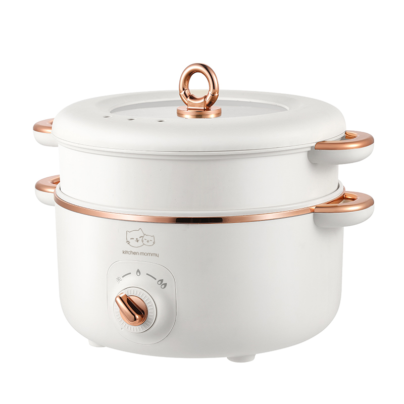 【厨创妈咪】电火锅（带蒸笼）