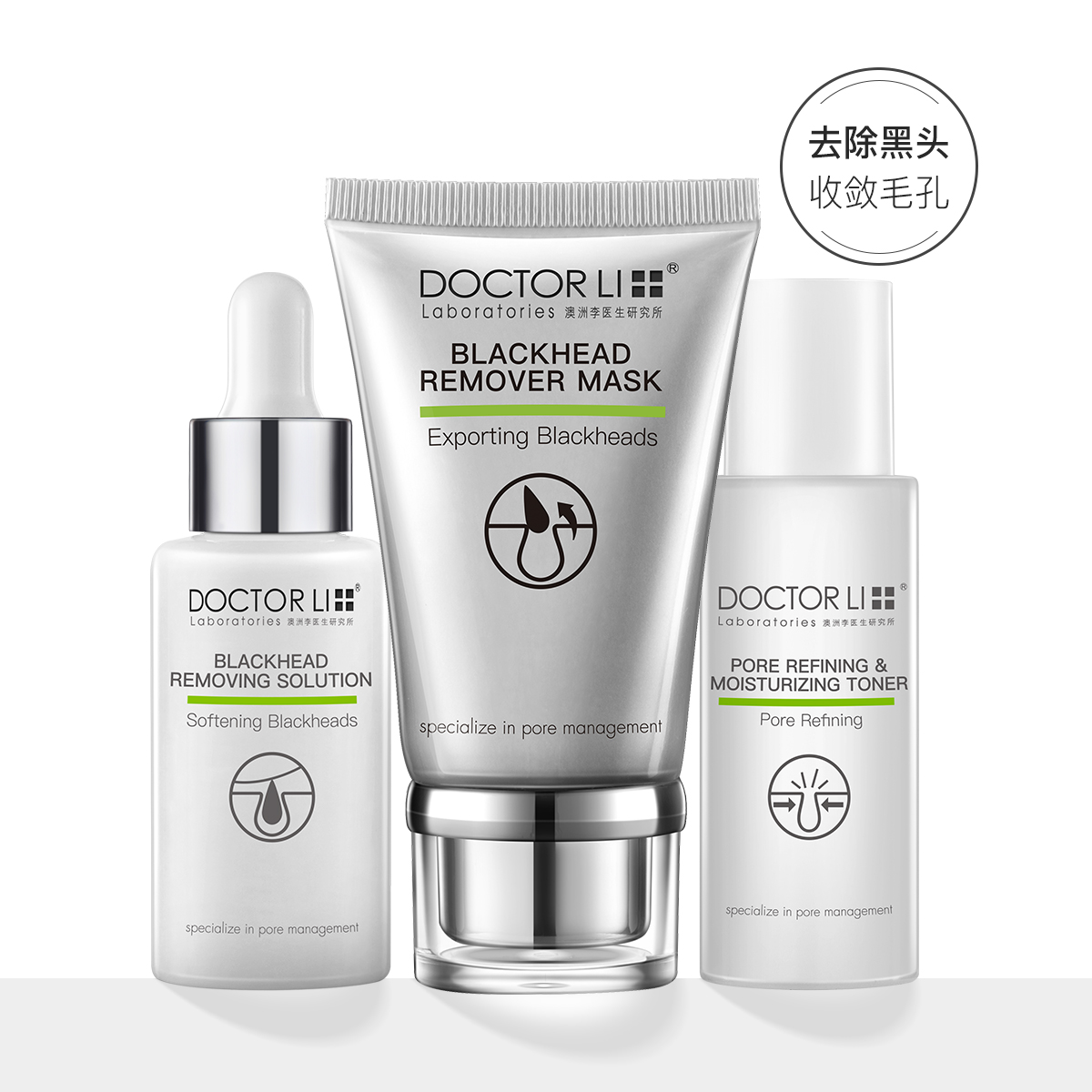 Doctor  Li李士去黑头护理套装（三件套）