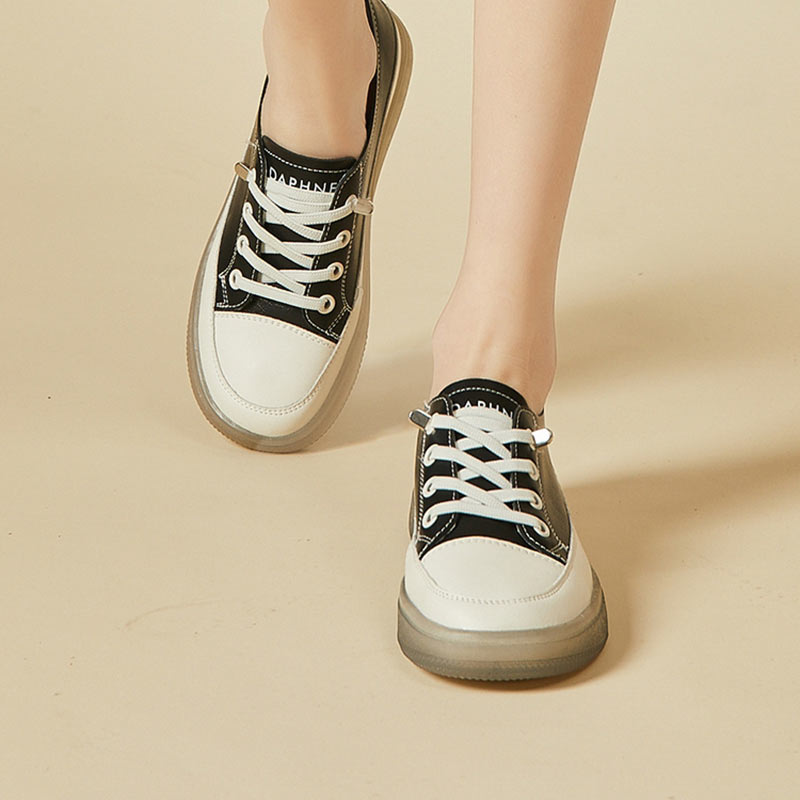 达芙妮厚底贝壳头女款运动板鞋休闲鞋422104576