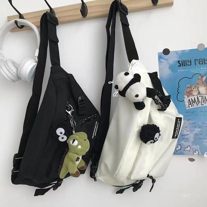 Tooling crossbody chest bag for men and women street skateboarding riding belt bag