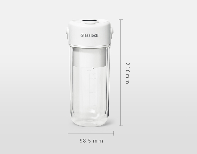 Glasslock榨汁机锁温抗氧化360°立体搅流设计