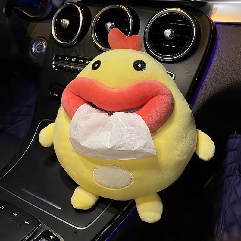 Frog car tissue box creative cute hanging paper box Car armrest chair back tissue wrapped car supplies