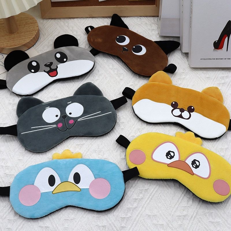 Cute blackout Sleep eye mask Ice Pack Hot compress Cold compress to relieve eye strain