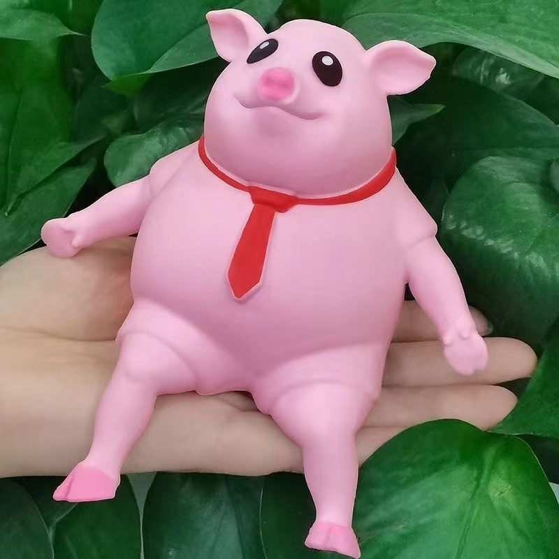 Deformation decompression pig decompression Pinch toy powder skin pig eight Jie toy tantrum artifact decompression pink pig