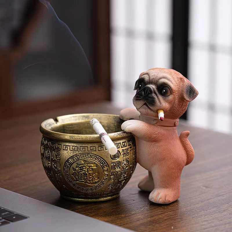 Creative ashtray Home advanced living room cute office fly-proof personality trend decoration