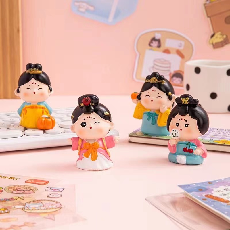 Ancient Tang lady small decoration creative Chinese doll gifts