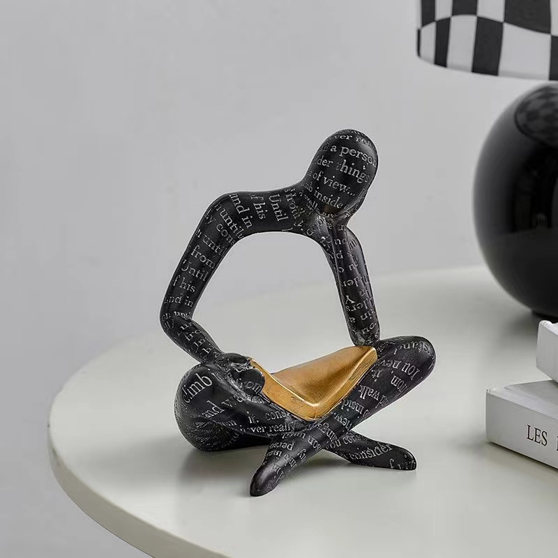 Abstract art figure decoration modern simple TV cabinet wine cabinet living room home soft decoration sample room decoration