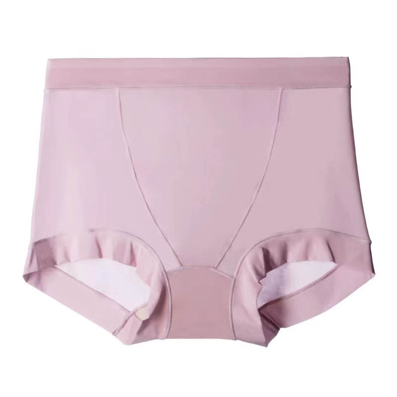 【秋鹭】2432款号高腰冰丝纯棉裆女内裤1盒3条