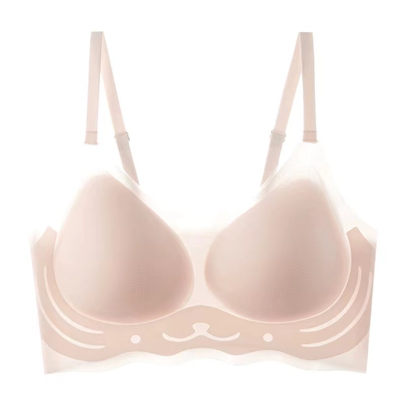 【秋鹭】款号2452冰丝亲薄无痕收副乳小胸聚拢女文胸盒装
