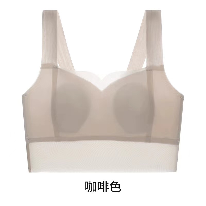 【秋鹭】款号2455冰丝无痕兔耳杯小胸聚拢女文胸盒装
