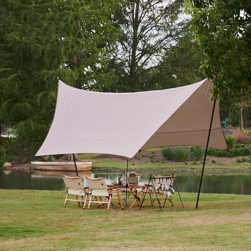 艾瑞迪蝶形天幕帐篷野营野炊野餐防雨防晒遮阳布棚便携凉棚Q-022