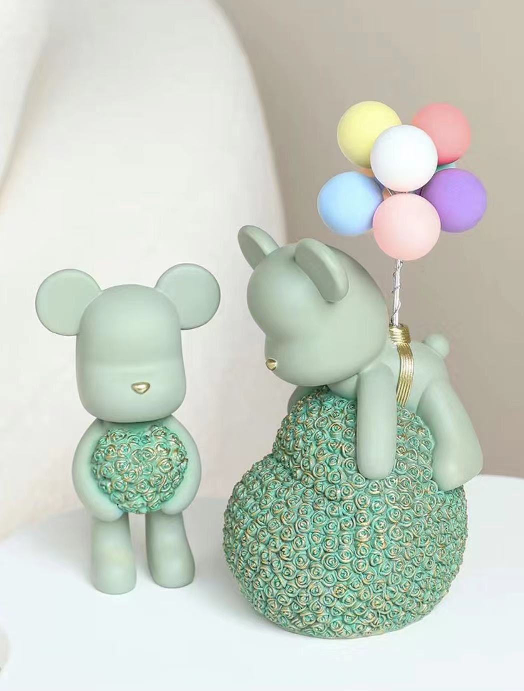 Internet celebrity bear small ornament Living room room dormitory decoration table healing department small object birthday gift