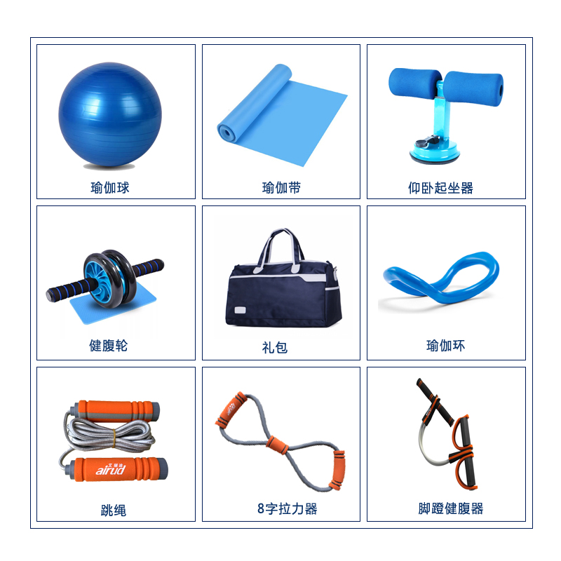 艾瑞迪塑身女神套装礼包健身瑜伽球瑜伽垫拉力器