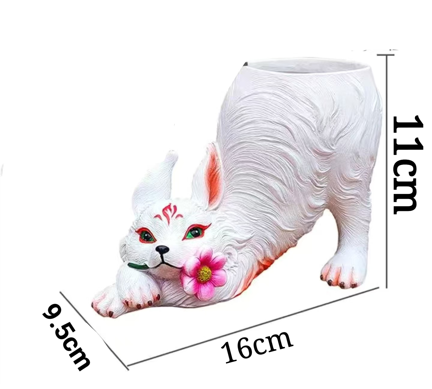 European nine-tailed fox succulent flower pot home bonsai decoration monkey tail column long hair cactus garden personality smal