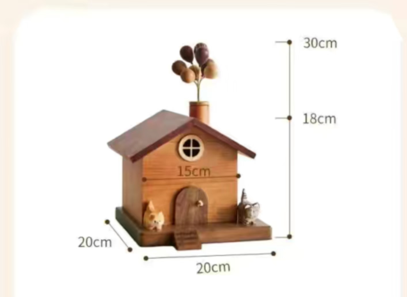 Exquisite Princess original big house piggy bank Solid wood children boys girls balloon room June 1 Children's Day gift