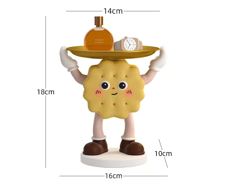 Butter air biscuit entry door key storage decoration Home living room TV cabinet tide play tray decoration