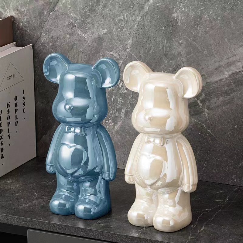Piggy bank Violent bear decoration large-capacity TV cabinet high-grade ceramic electroplated decoration