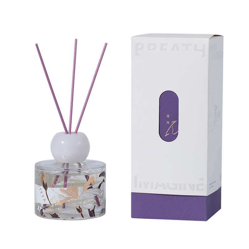 西苔 鸢尾·玲珑圆柱香薰 鸢尾拂晓藤条香薰250ml