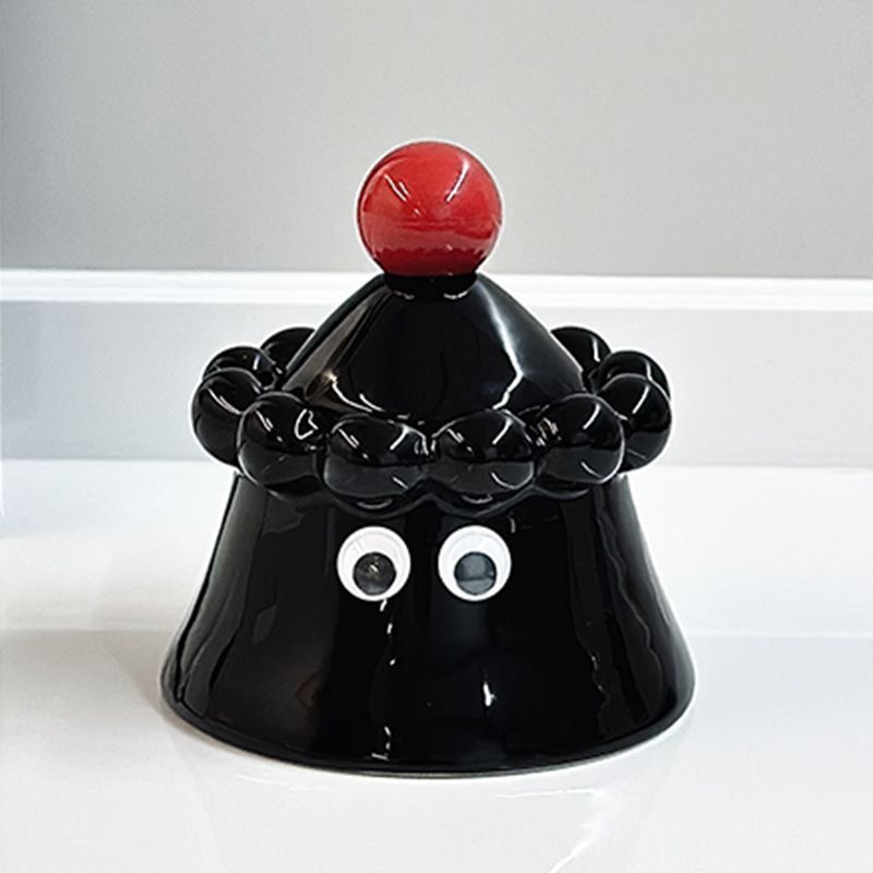 Volcano high appearance level ceramic ashtray Nordic creative ins fly-proof living room with cover household decoration ashtray