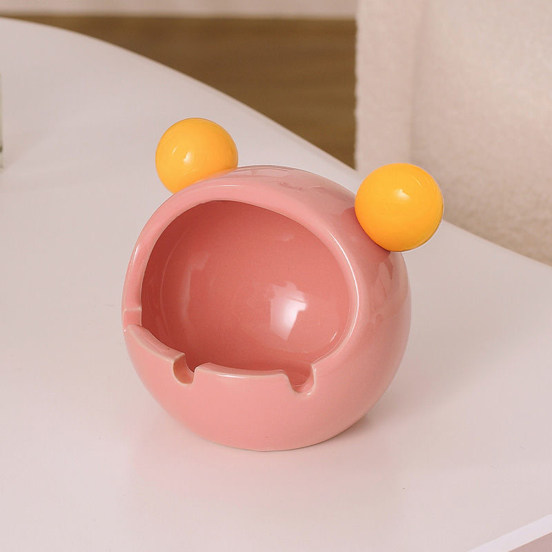 Creative ceramic ashtray home living room desktop fly ash simple modern fly ash ashtray decoration