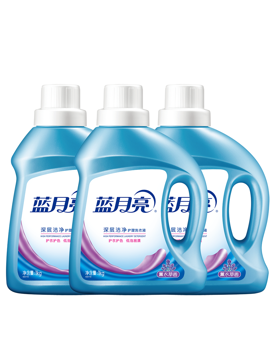 蓝月亮 洗衣液 洁净薰衣草1kg*3