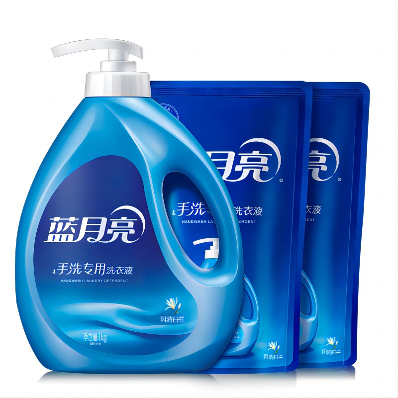 蓝月亮 风清白兰手洗专用洗衣液1kg 袋装500g*2