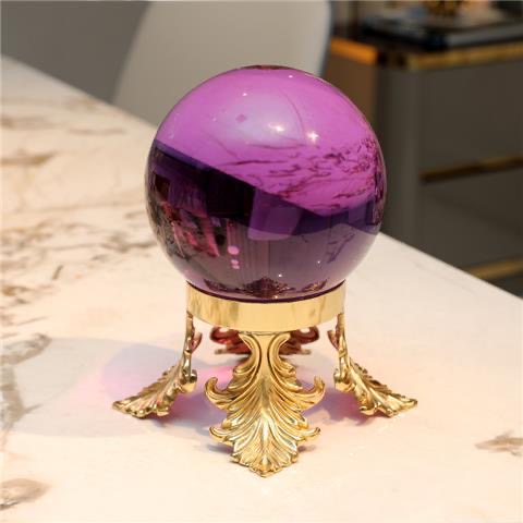 Nordic light luxury style crystal ball creative home decoration office living room entrance table wine cabinet charm pieces