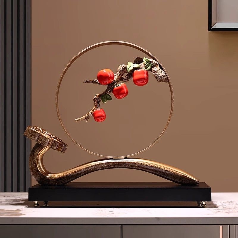 Behanmei Persimmon Ruyi new Chinese decoration home living room wine cabinet TV cabinet decoration