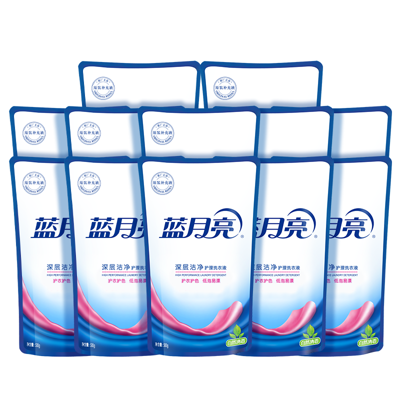 蓝月亮 深层洁净洗衣液自然香型500g*12袋