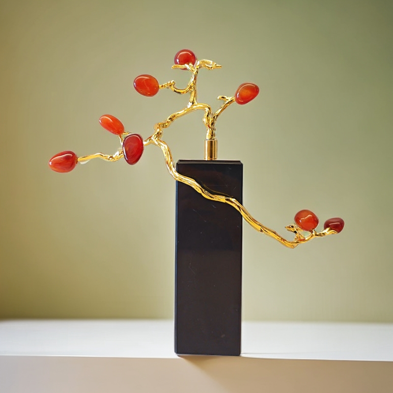 Modern light luxury decoration living room TV cabinet porch home soft decoration natural crystal agate