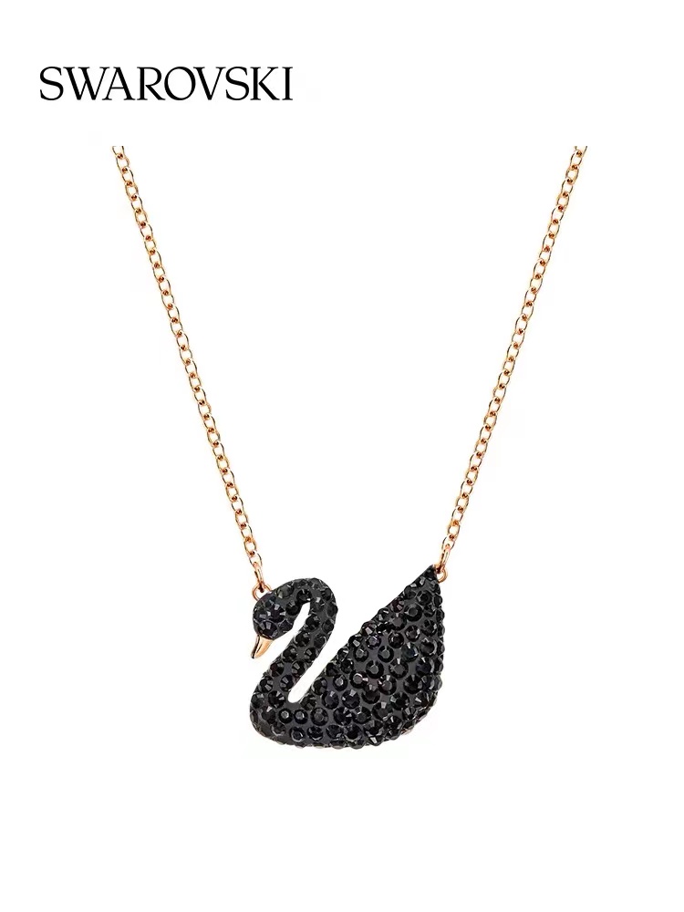 Swarovsk施华洛世奇黑色天鹅小项链5204133 