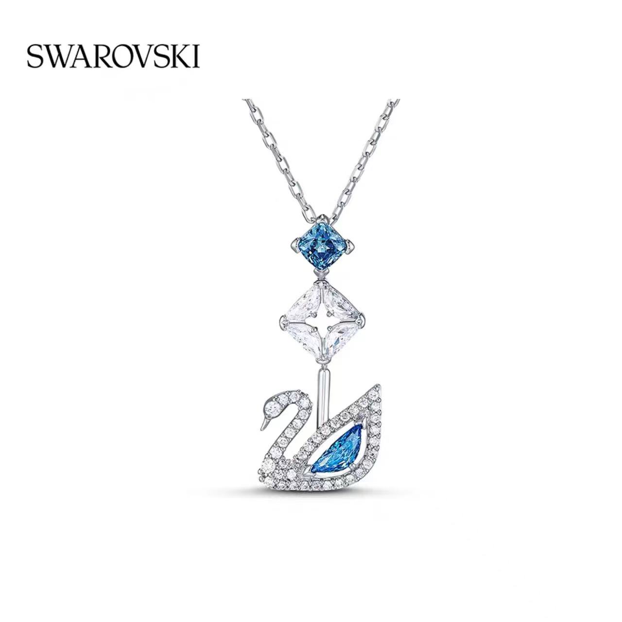 SwarovskI施华洛世奇蓝调天鹅项链