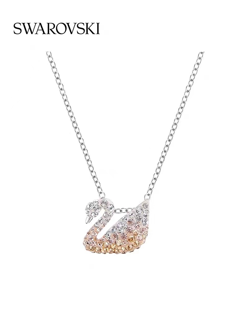 Swarovsk施华洛世奇渐变色天鹅项链5215038