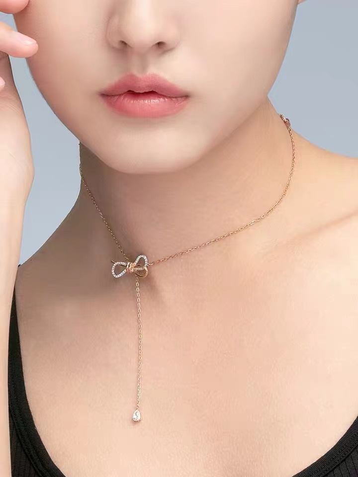 Swarovsk施华洛世奇蝴蝶结元素项链30cm5447082