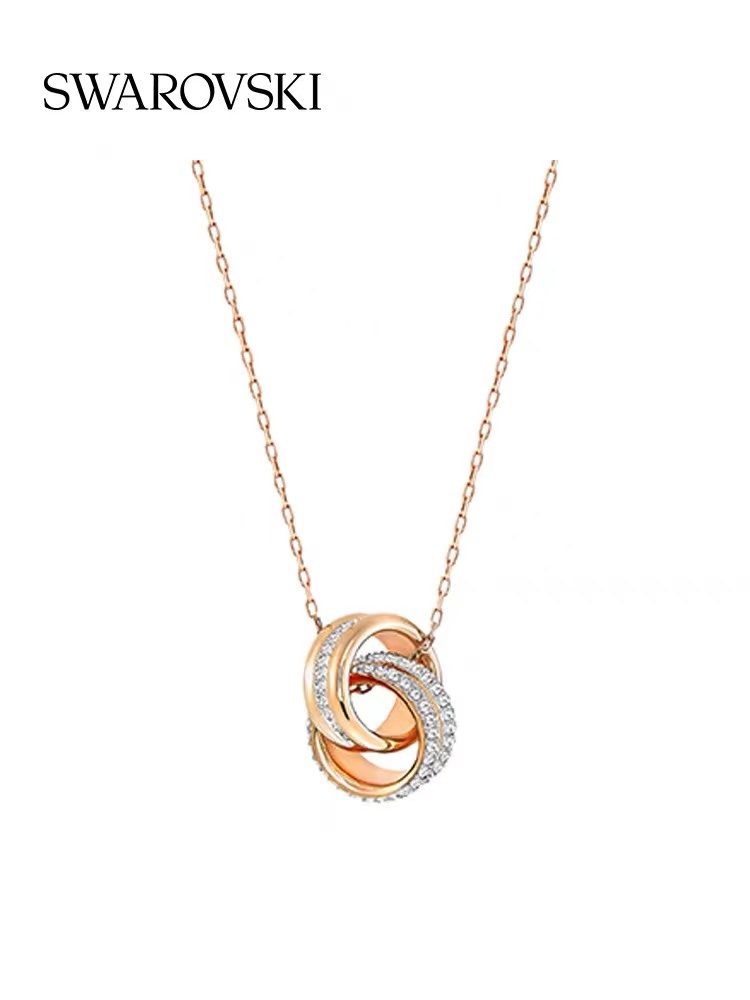 SwarovskI施华洛世奇环环相扣项链40cm5240525