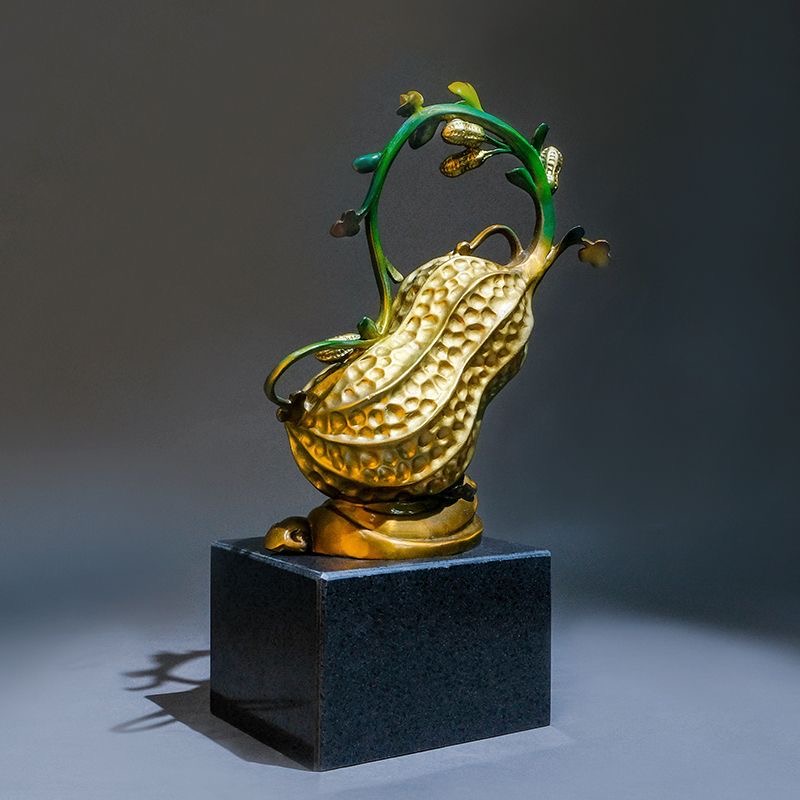 Copper gold years brass good peanut decoration living room bedroom bedhead decoration new wedding office desktop decoration