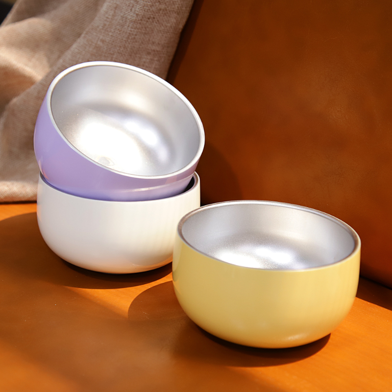 易铂多巴胺碗三件套YSP-635  316L医用食品级不锈钢 12cm*3 
