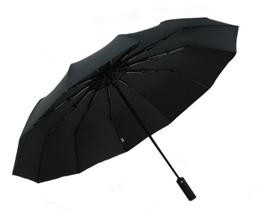 BRS户外卡希尔系列十骨手动三折伞  LK-919 商务黑/藏青色 30.5*6cm