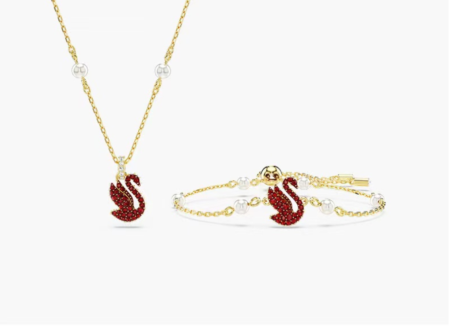 SwarovskI施华洛世奇红色项链手链套装5683933