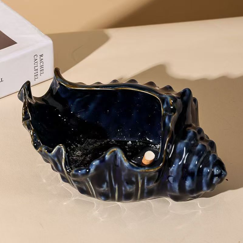 Creative Conch light luxury fashion classic personality home bedroom hotel office ceramic ashtray